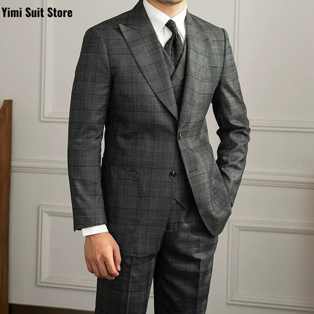 Men Formal Wear Modern - YiMinpwp Abito da uomo 3 pezzi