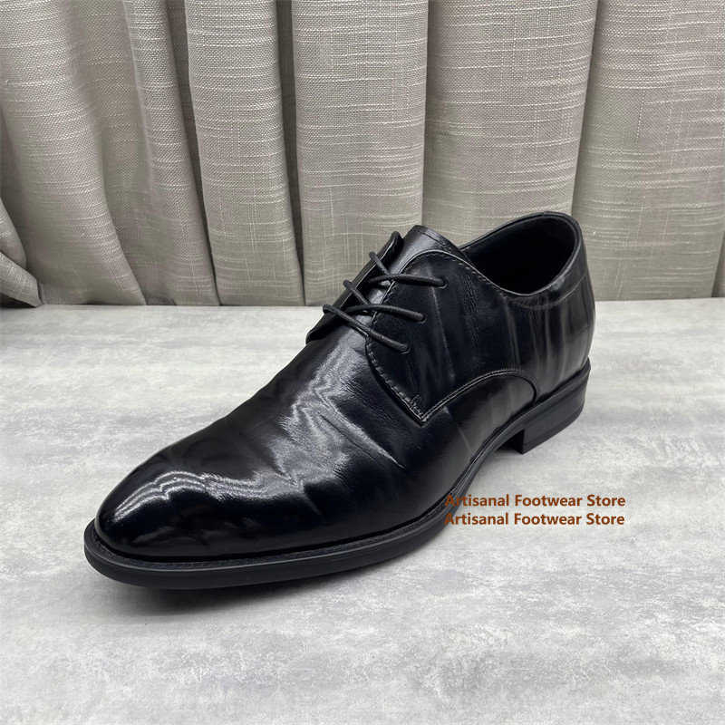 Men'S Formal Office Wear Shoes - Scarpe Oxford in pelle nera da