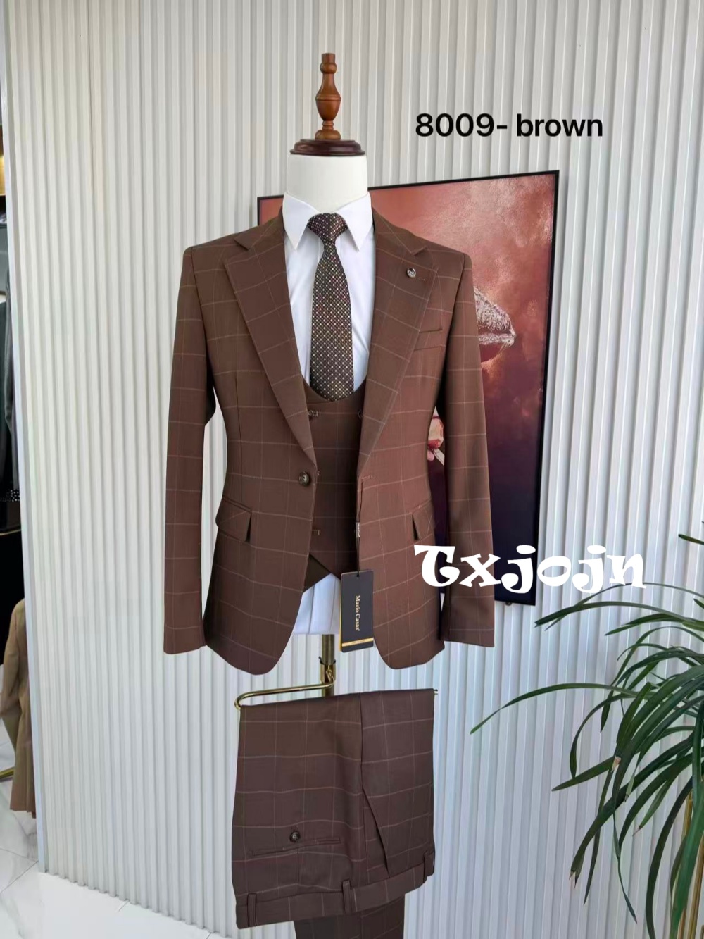 Formal Men Party Wear Jacket - Completo da Uomo a Quadri 3