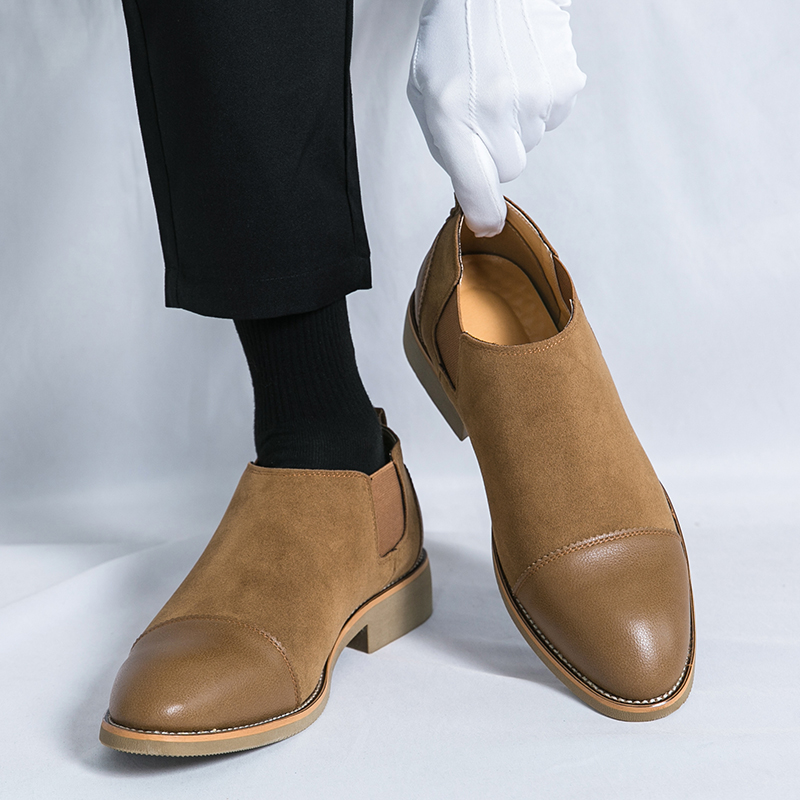 Men'S Formal Office Wear Shoes - Scarpe Formali Retrò da Uomo, Nere