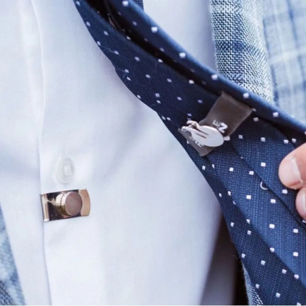 Collar Stay Metal - Nuove clip per cravatta invisibili Clip