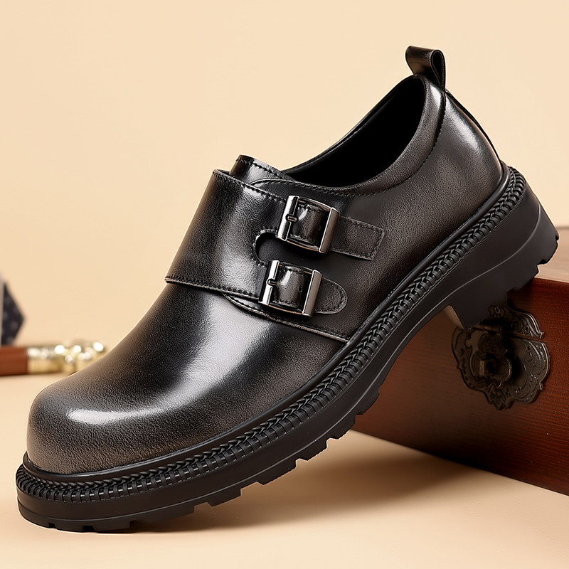 Men Formal Wear Brown - Scarpe casual in pelle da uomo