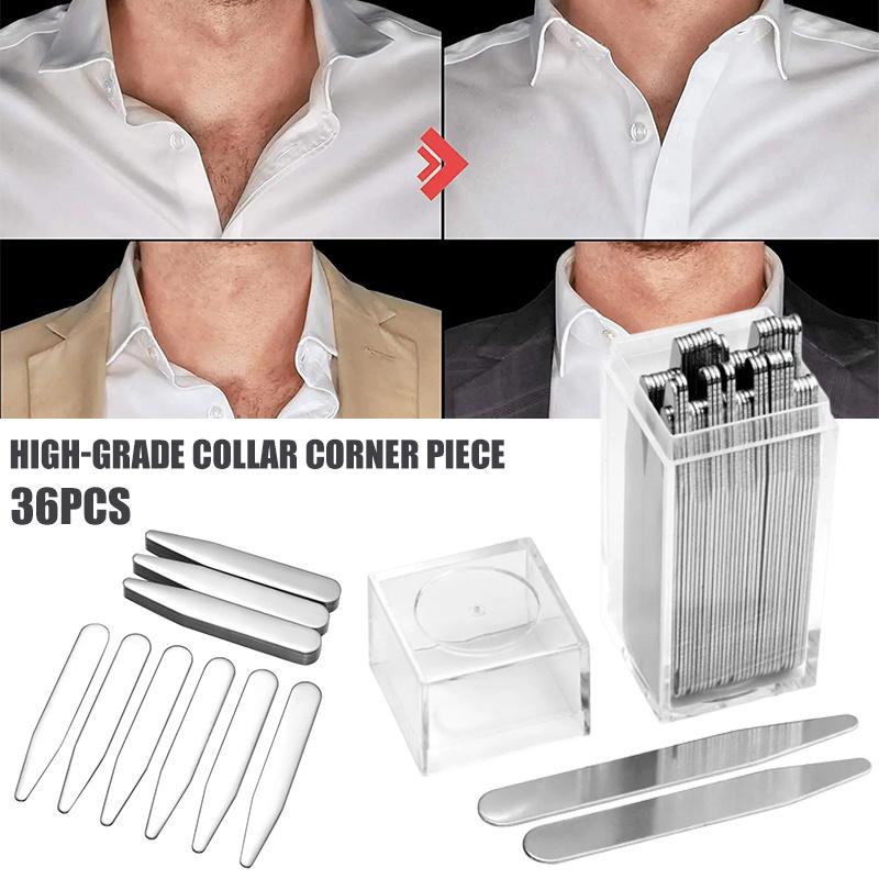 Collar Stay Metal - 36 Pezzi di Supporti per Colletto
