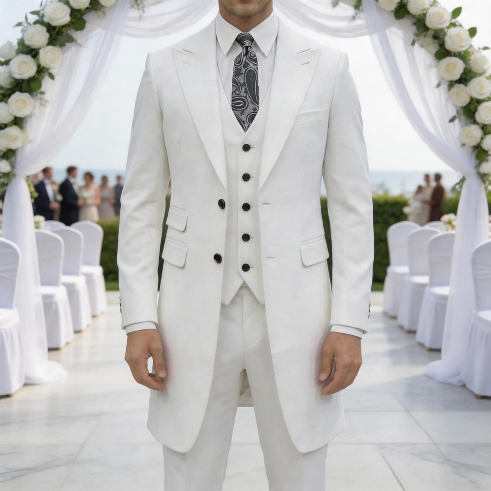 Formal Men Party Wear Jacket - Abito da uomo slim fit a