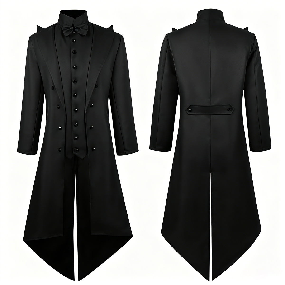 Men'S Gothic Formal Wear - Cappotto Lungo Gotico Vintage da Uomo,