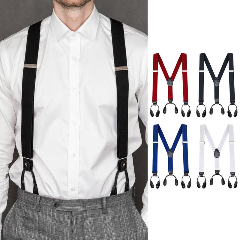 Men'S Formal Wear With Suspenders - Bretelle per uomo adulto Bretelle formali