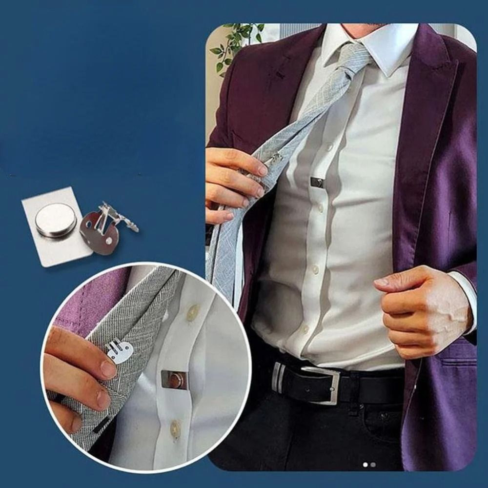 Nuove clip per cravatta invisi - Collar Stay Metal recensione e prezzo