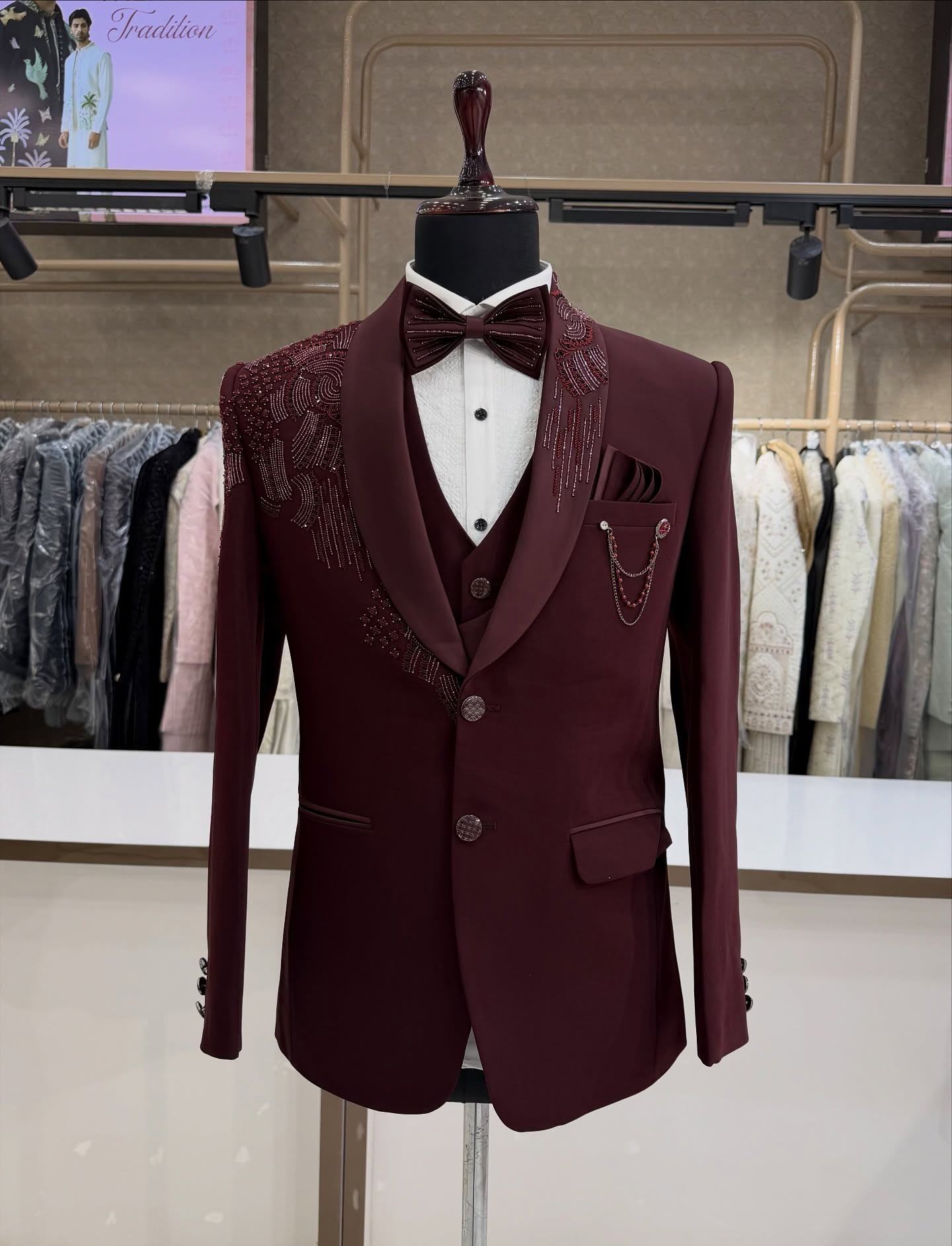 Set di 3 Pezzi Smoking da Spos - Men Formal Wear Modern recensione e prezzo