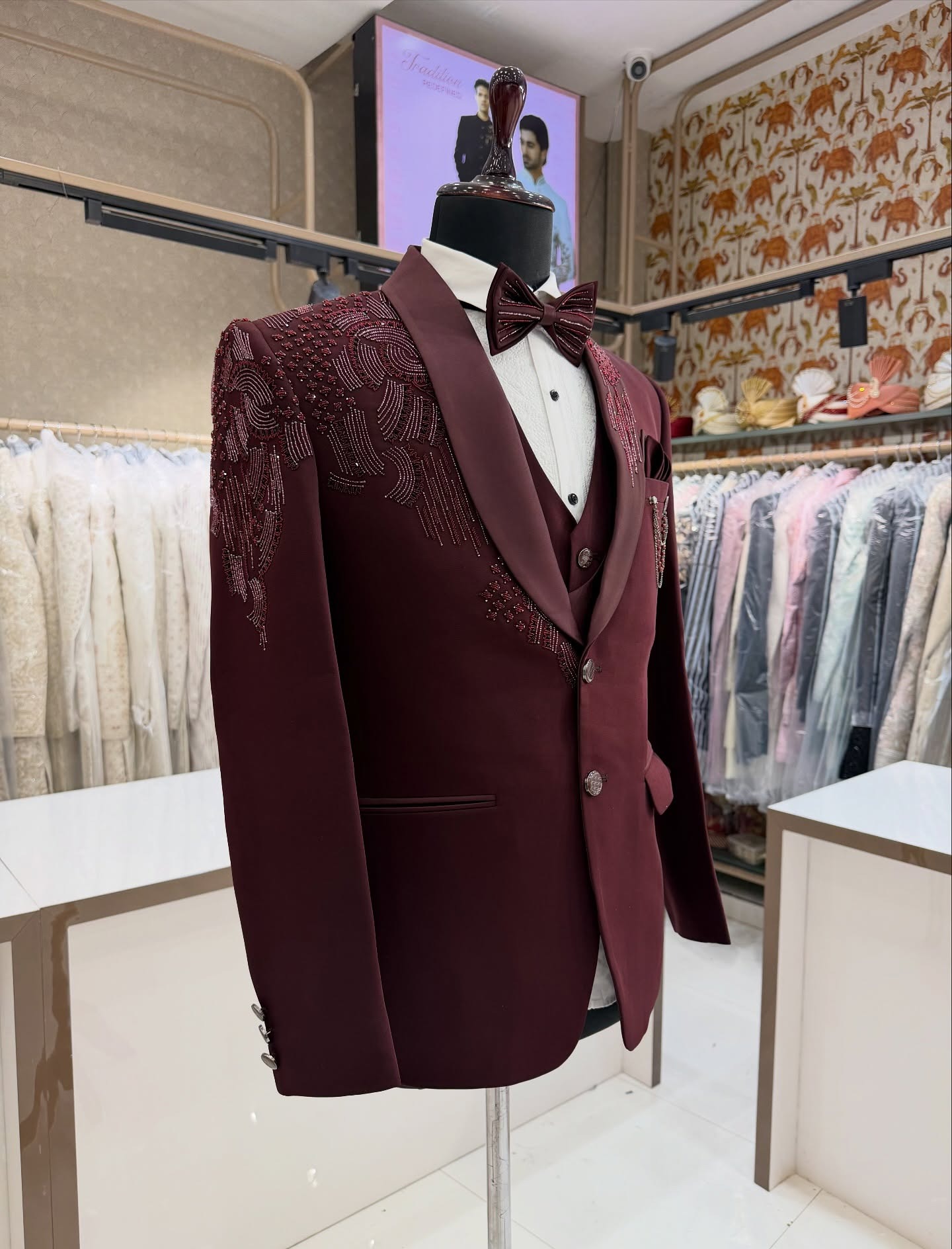 Set di 3 Pezzi Smoking da Spos - Men Formal Wear Modern recensione e prezzo