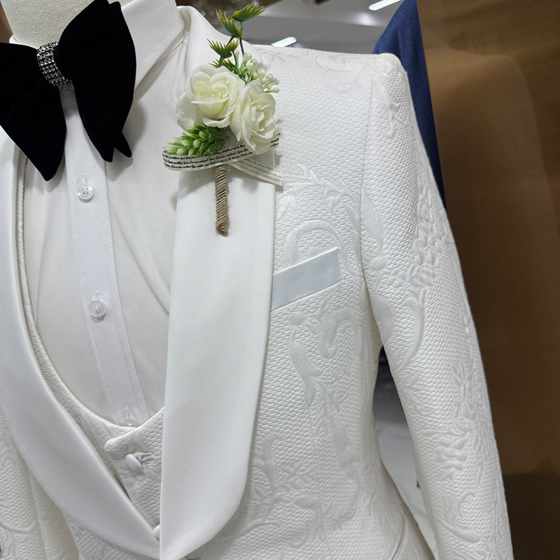 Abito da Sposo Bianco da Uomo, - Formal Men Party Wear Jacket recensione e prezzo