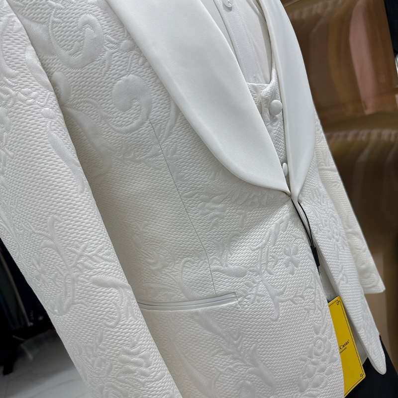 Abito da Sposo Bianco da Uomo, - Formal Men Party Wear Jacket recensione e prezzo