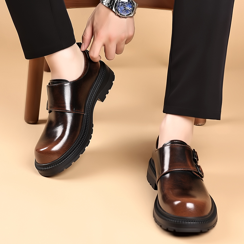 Scarpe casual in pelle da uomo - Men Formal Wear Brown recensione e prezzo
