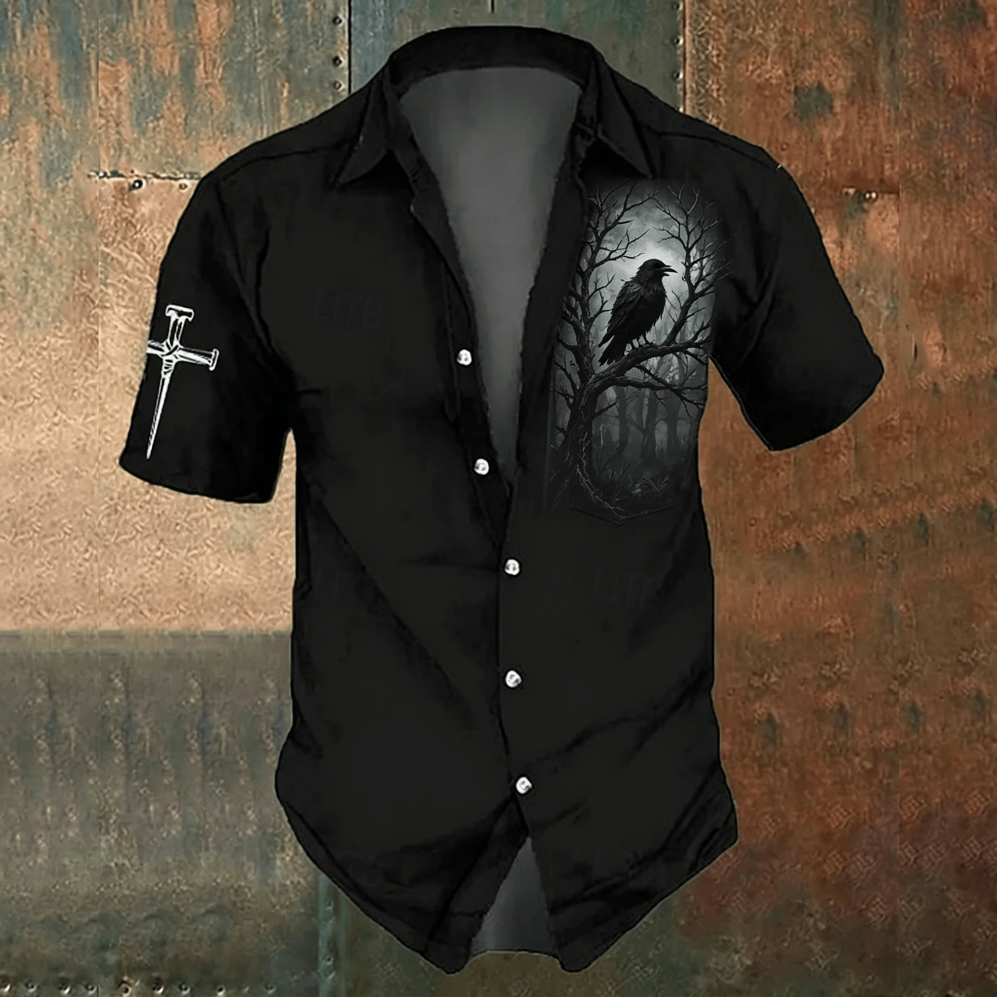 Camicia casual da uomo nera co - Men'S Gothic Formal Wear recensione e prezzo
