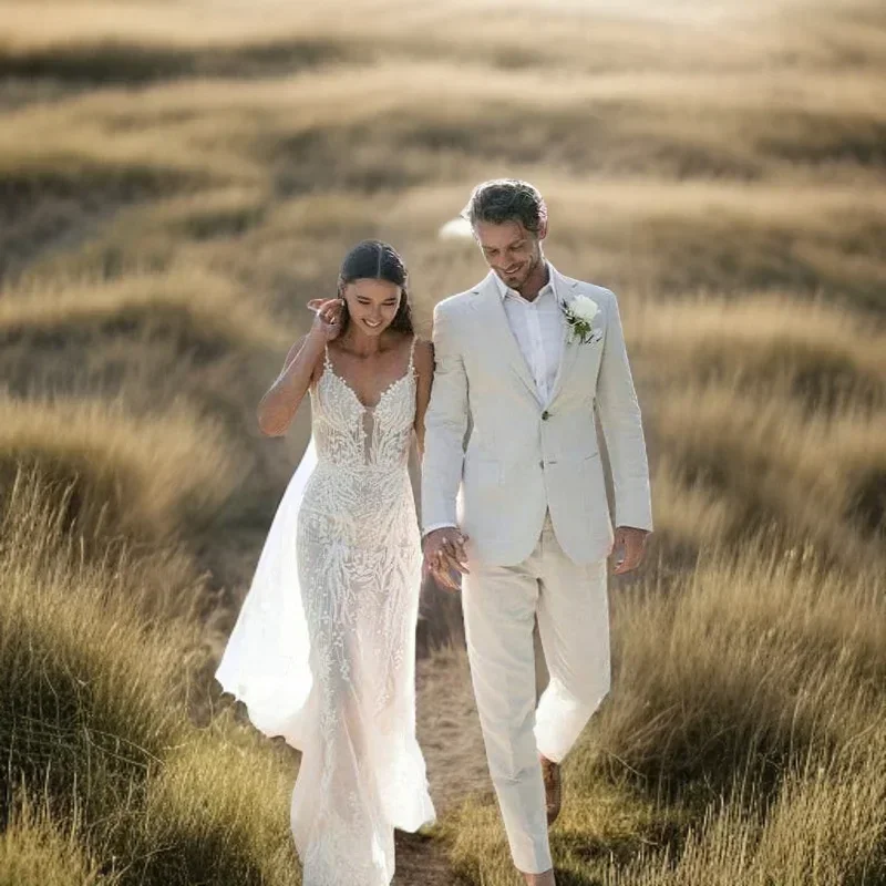 Smoking da sposa in lino per u - Men Formal Wear Modern recensione e prezzo