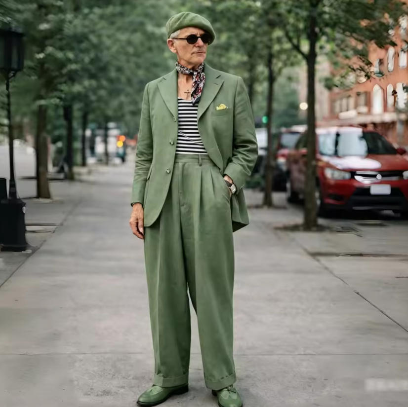 Completi da uomo in lino marro - Men Formal Wear Brown recensione e prezzo