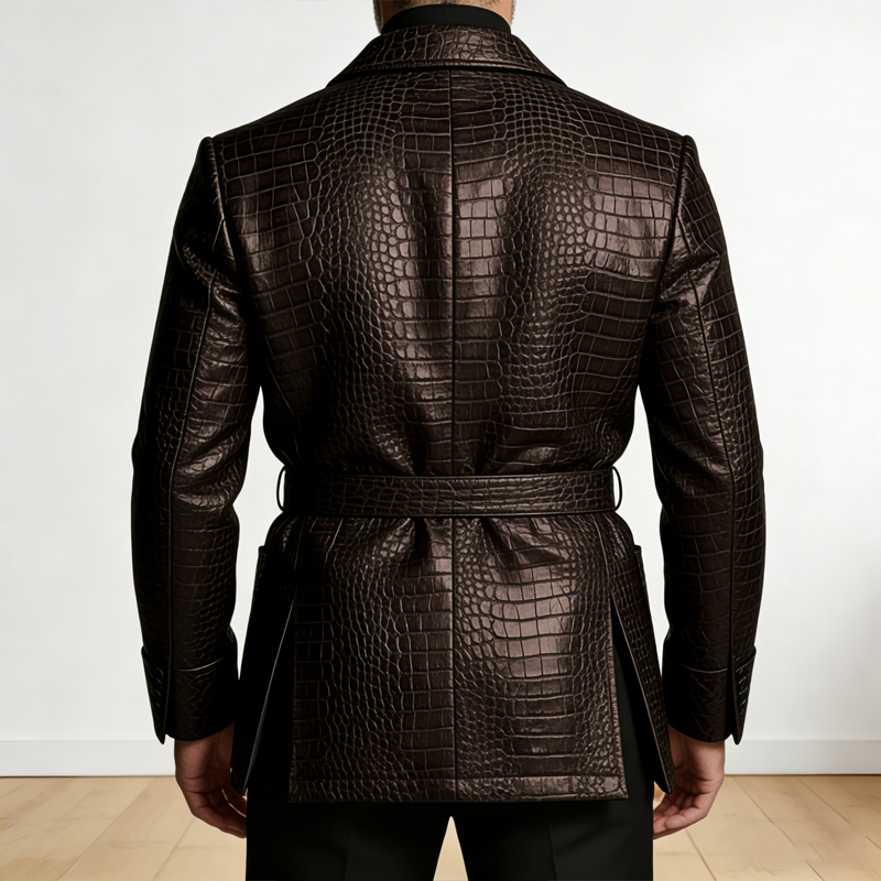    Blazer in Pelle con Motivo - Formal Men Party Wear Jacket recensione e prezzo