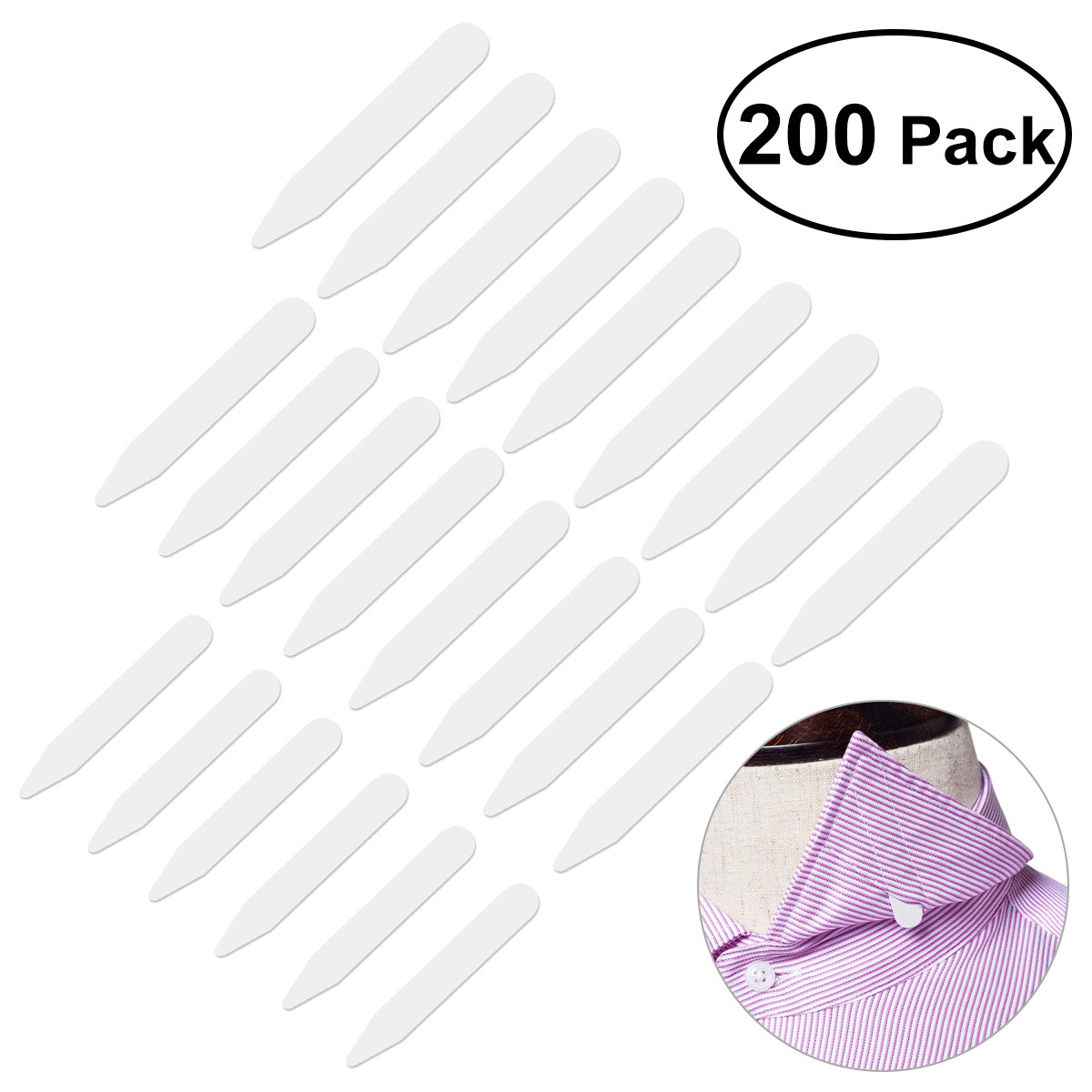 200 Pezzi di Supporti in Nylon - Collar Stay Metal recensione e prezzo