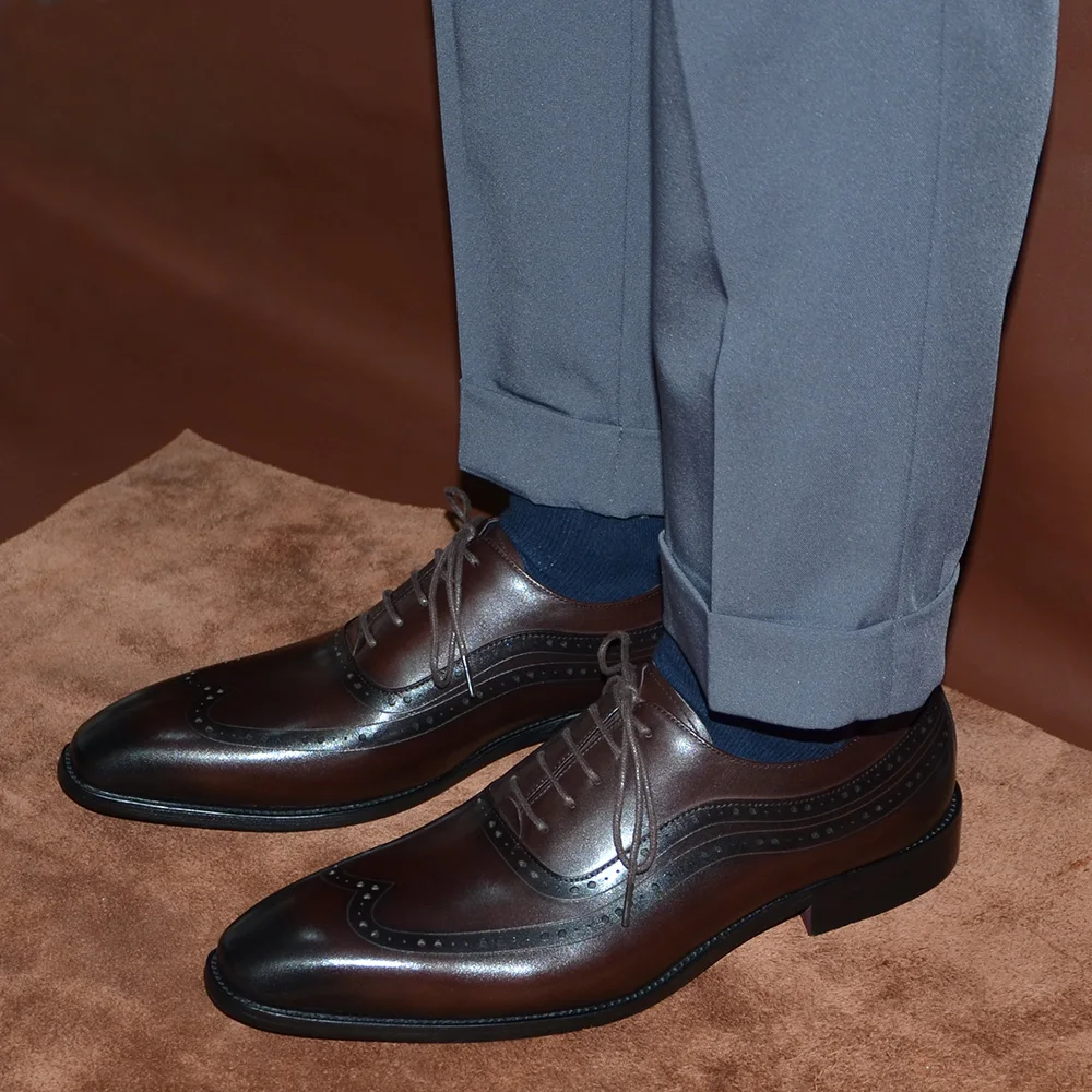 Scarpe eleganti Oxford da uomo - Men Formal Wear Brown recensione e prezzo